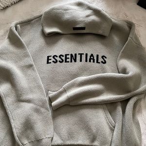 Essentials Knit sweater hoodie. FOG, Fear Of God